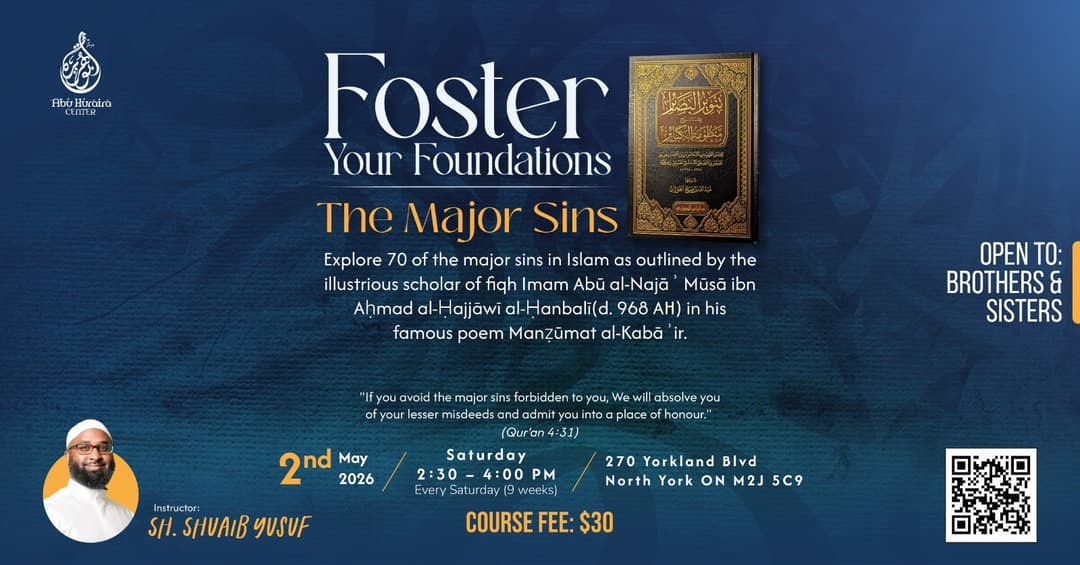 Foster Your Foundations: The Major Sins